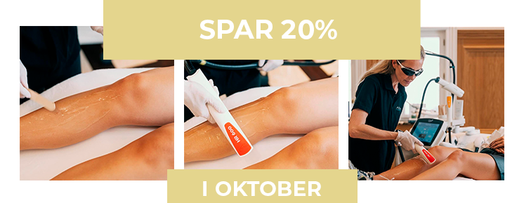 Spar 20% på hårfjernelse med laser,